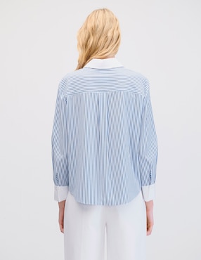 Blusa camisera manga larga Julio para mujer
