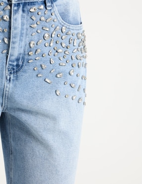 Jeans relaxed wide leg cintura baja Ivonne para mujer