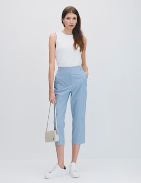 Pantalón capri Julio straight para mujer