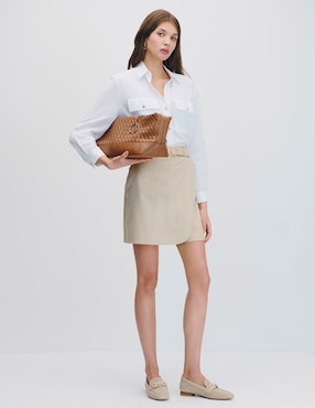 Blusa camisera manga larga Julio para mujer