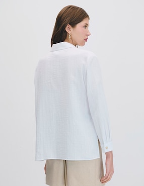 Blusa camisera manga larga Julio para mujer
