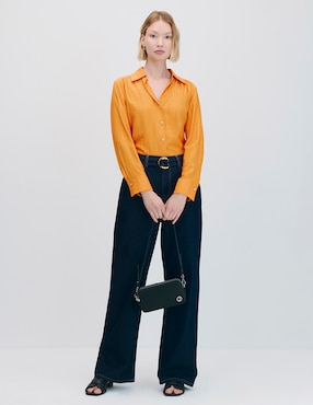 Blusa camisera manga larga Julio para mujer