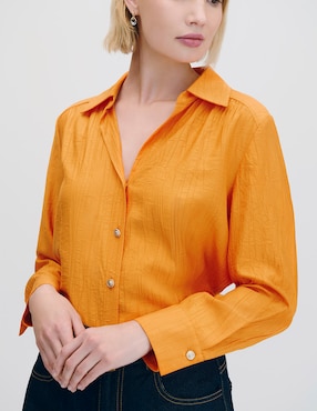 Blusa camisera manga larga Julio para mujer