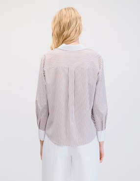 Blusa camisera manga larga Julio para mujer