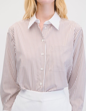 Blusa camisera manga larga Julio para mujer