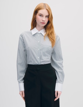 Blusa camisera manga larga Julio para mujer