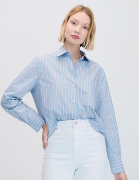 Blusa camisera manga larga Julio para mujer