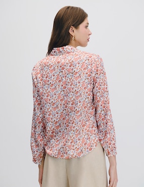 Blusa camisera manga larga Julio para mujer