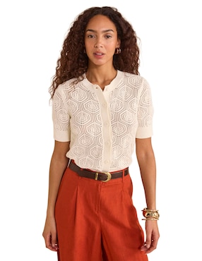 Blusa Maison 123 manga corta para mujer