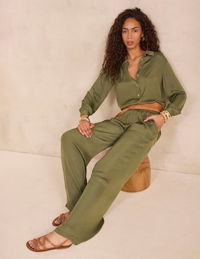 Pantalón relaxed Maison 123 amplio para mujer
