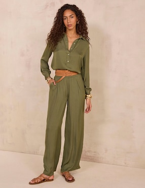 Pantalón relaxed Maison 123 amplio para mujer