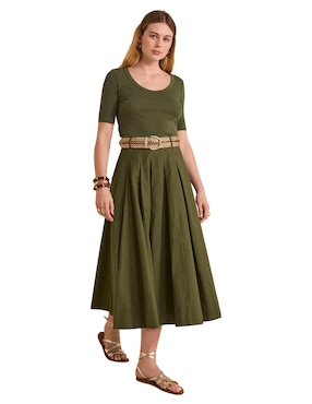 Falda crop Maison 123 a la cintura