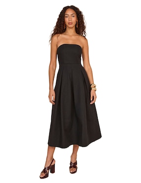 Vestido crop de fiesta Maison 123 escote medio