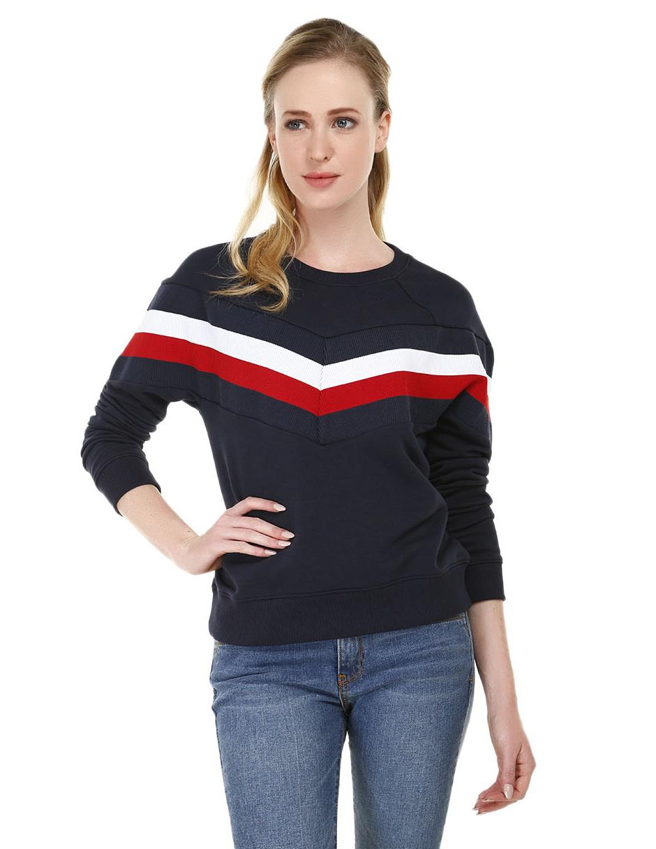 Sudadera lisa Tommy Hilfiger algodón azul marino en Liverpool