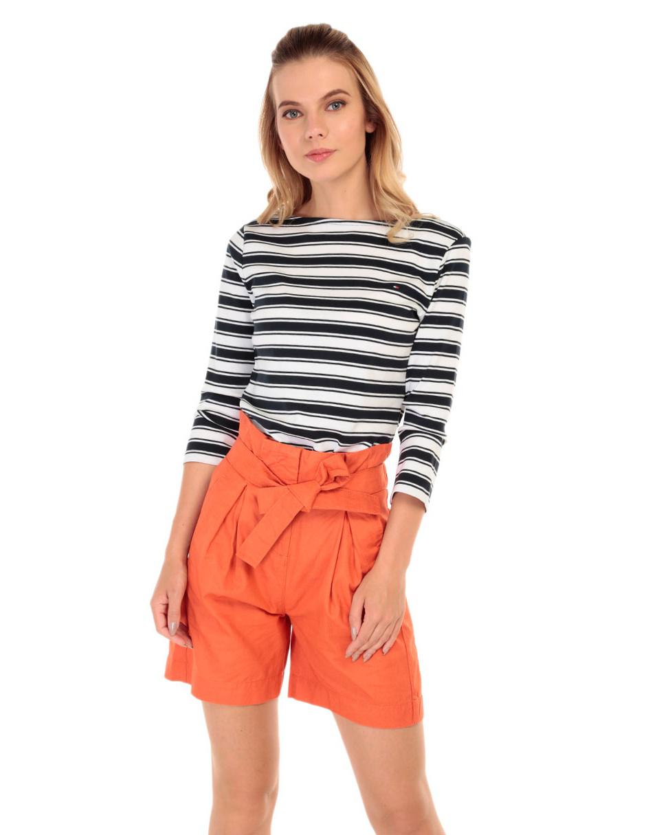 Blusa a rayas Tommy Hilfiger algodón negra en Liverpool