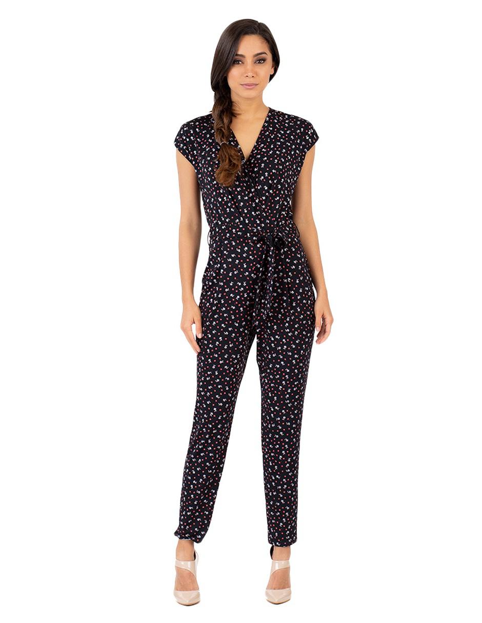 Jumpsuit floral Ivonne Petite negro en Liverpool