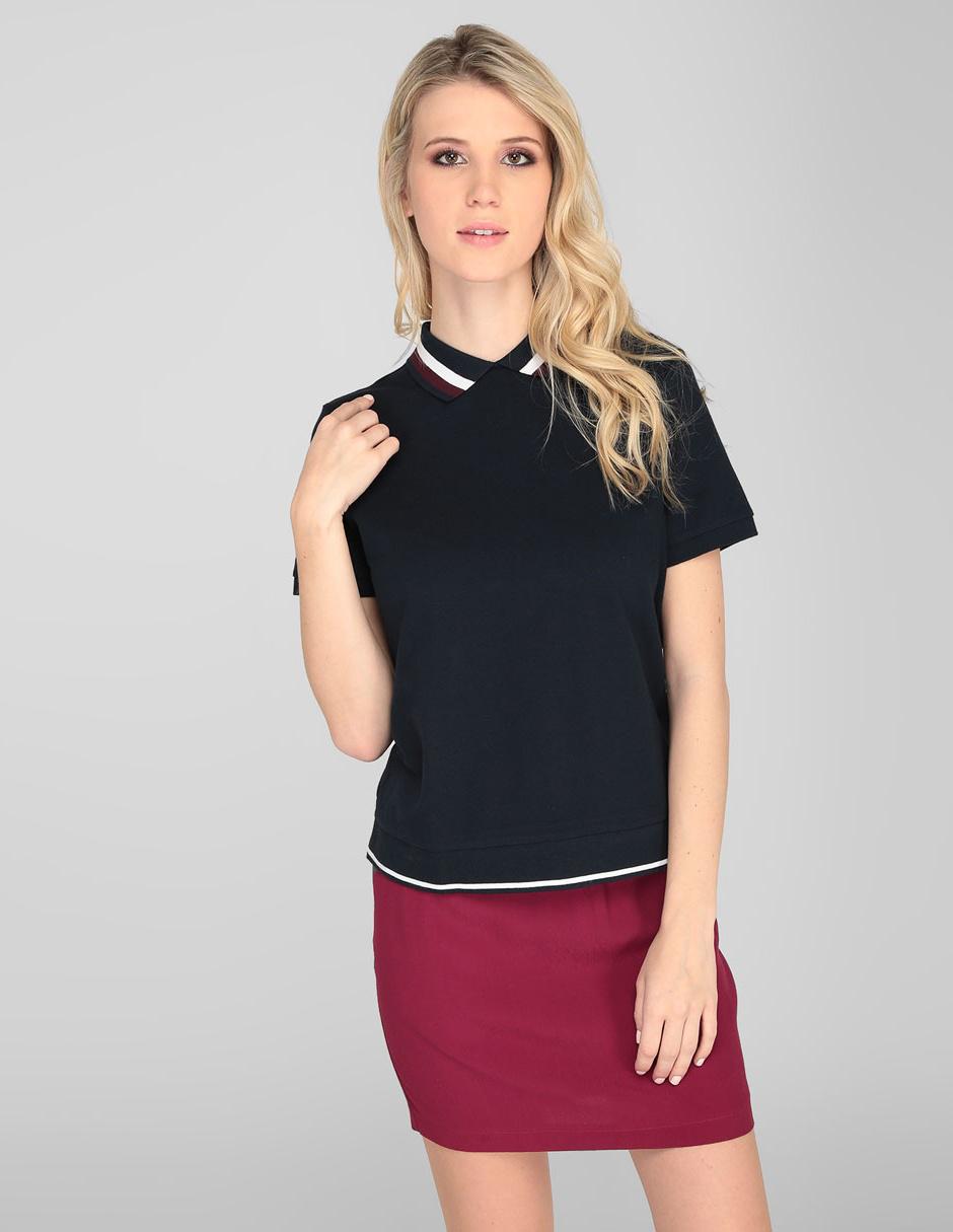 Playera polo Tommy Hilfiger azul marino en Liverpool