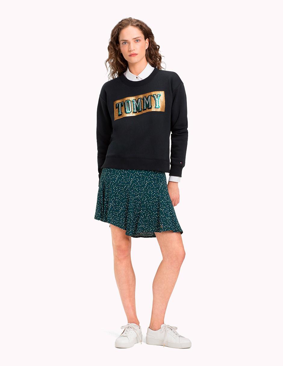 Sudadera Tommy Jeans Modern Essential con Logo y Firma Negra Hombre  DM0DM12867-BDS | Comprar Online en Capitán Siroco Talla L Color BLACK