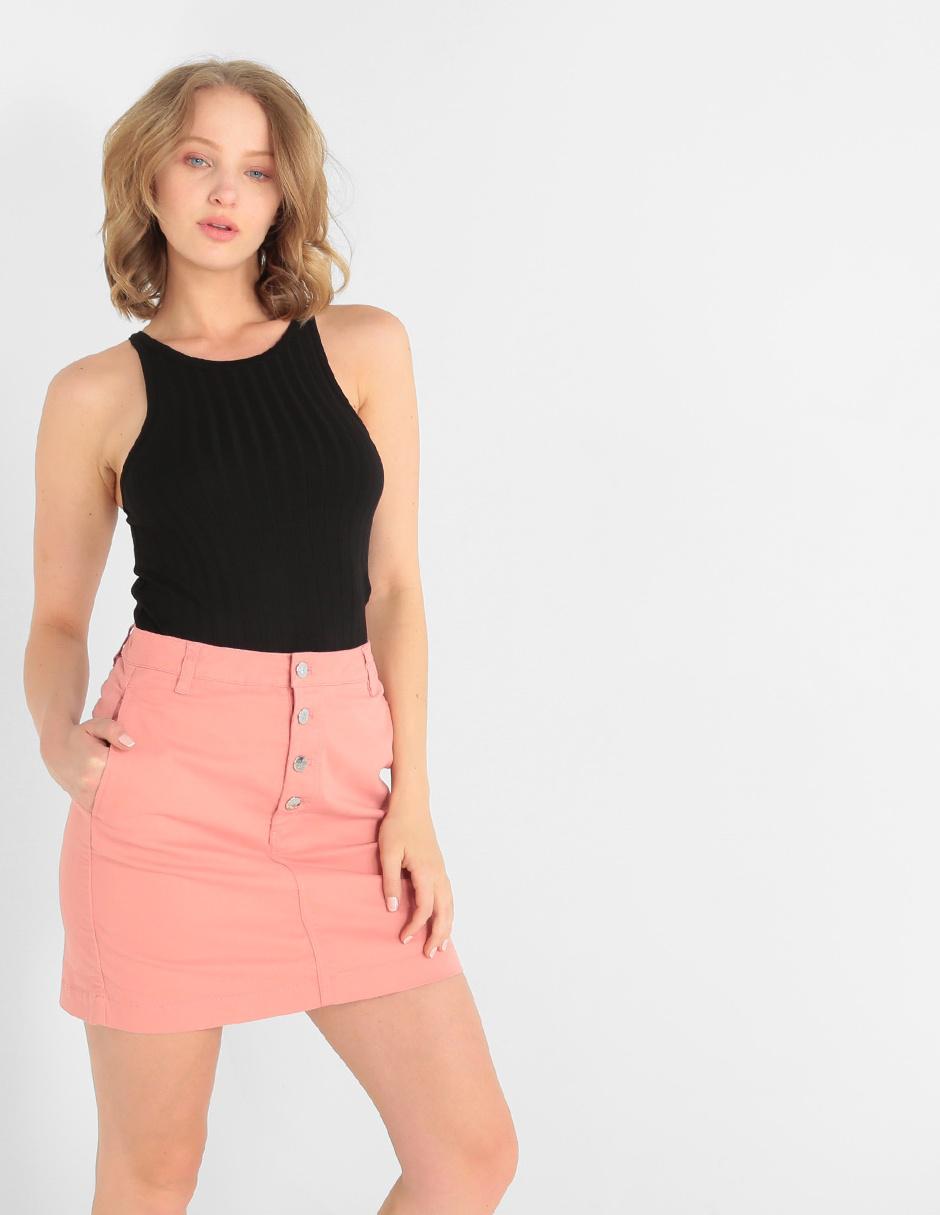Falda mini Calvin Klein Jeans cintura alta