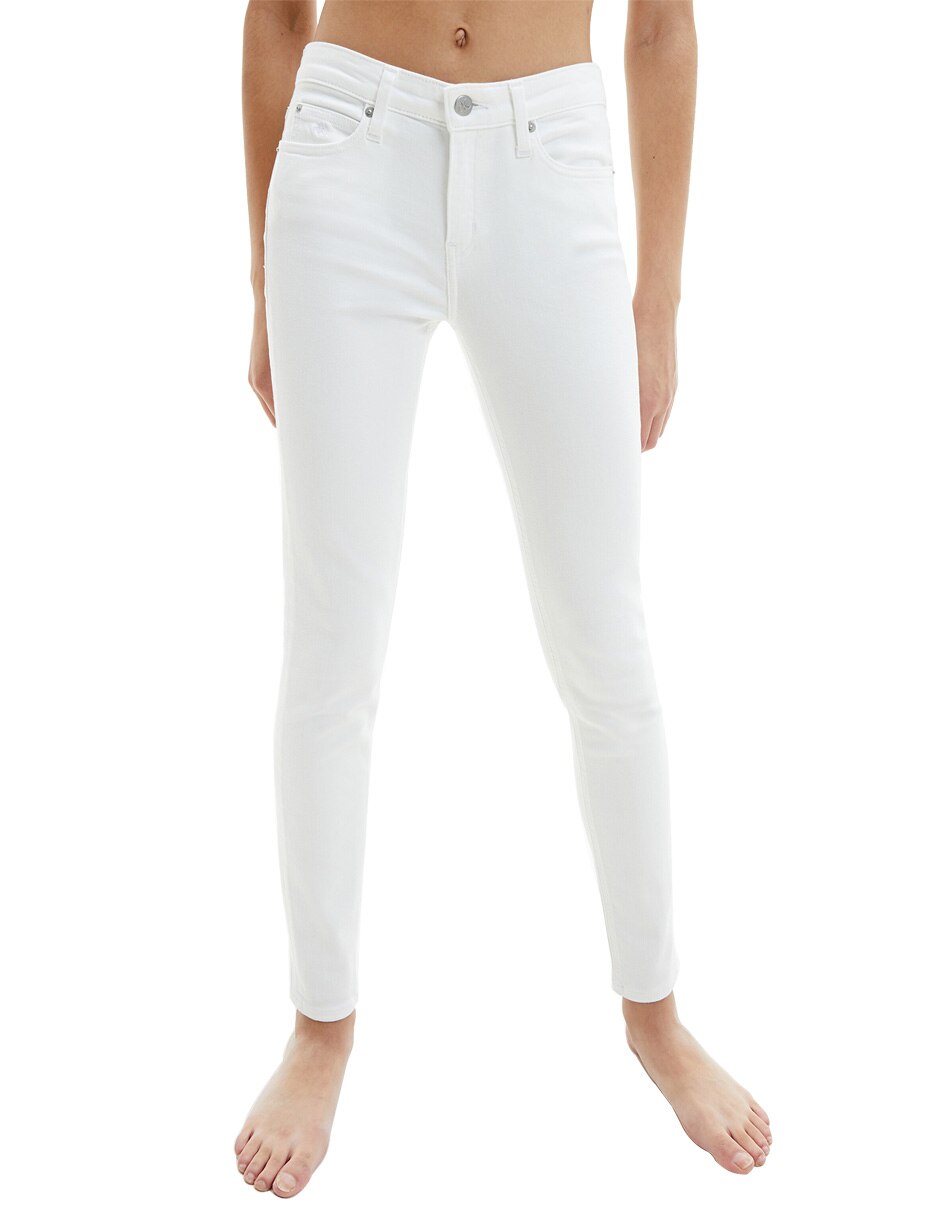 Jeans skinny Calvin Klein Jeans claro corte cintura para mujer en Liverpool