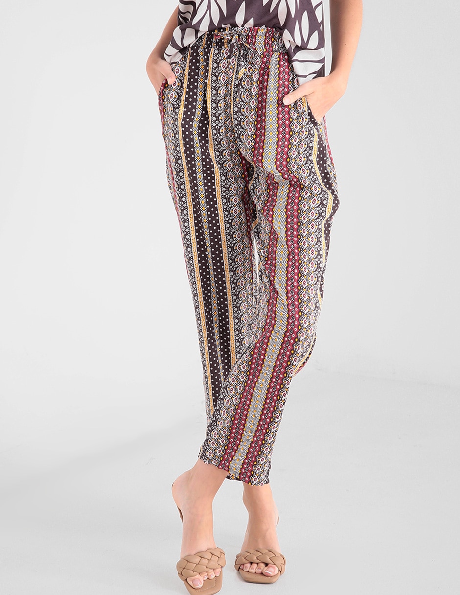 Pantalón Trucco amplio estampado para mujer en Liverpool