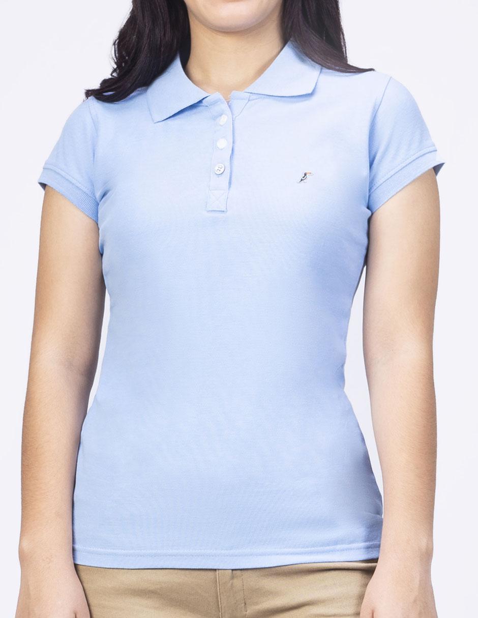 Playera tipo polo para mujer