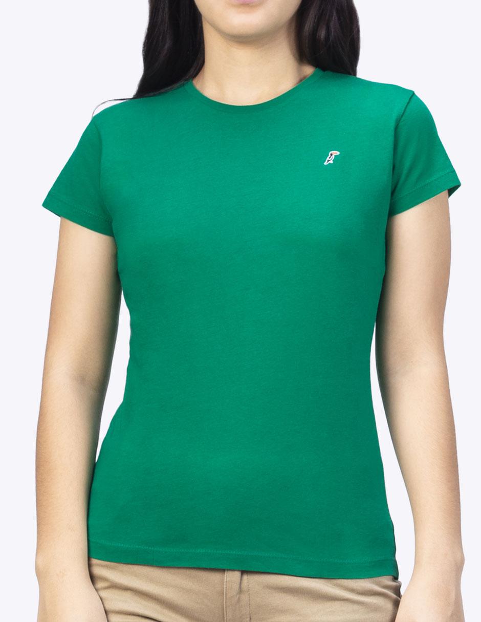 Playera manga corta cuello redondo para mujer Playera manga corta cuello redondo para mujer