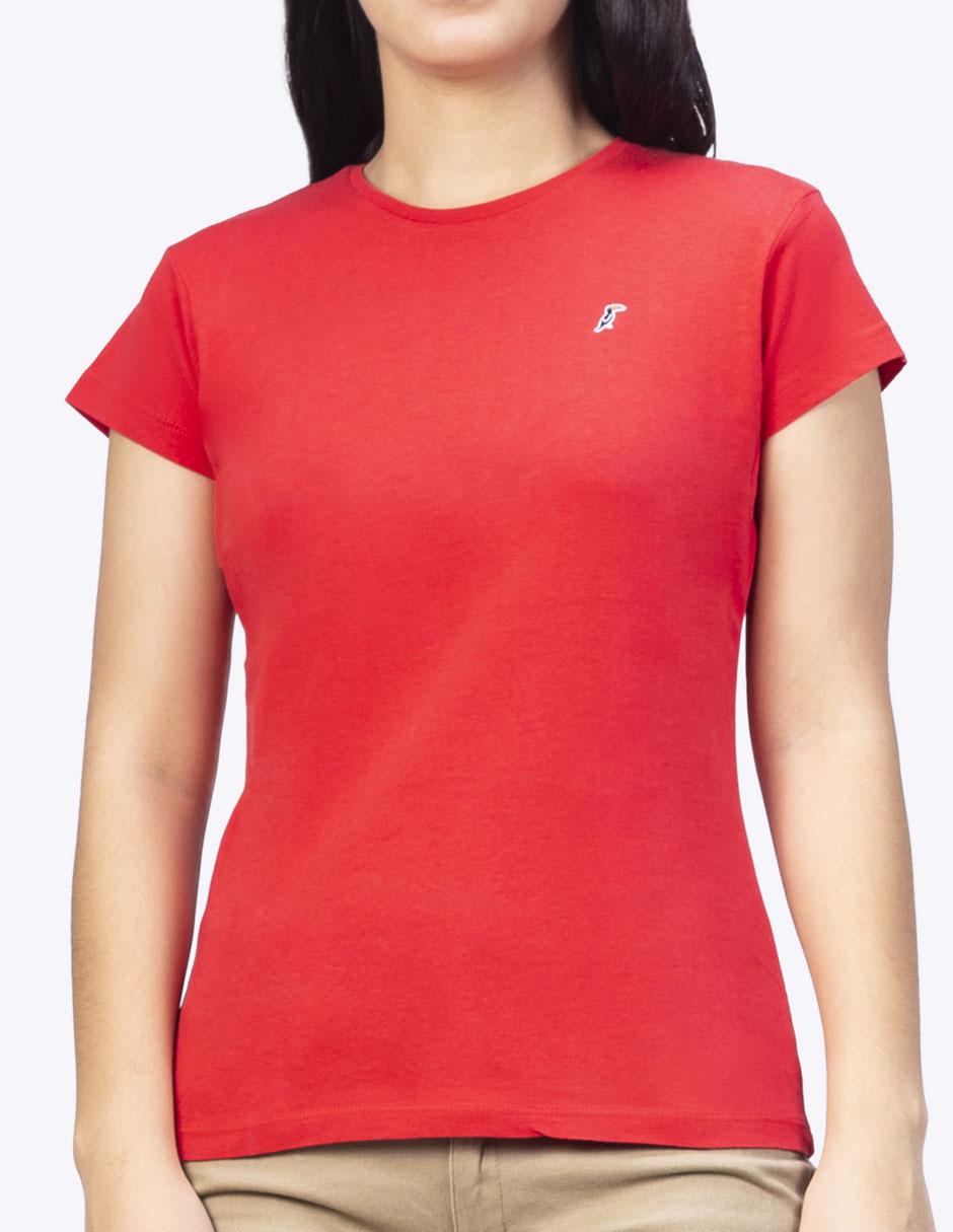 Playera manga corta cuello redondo para mujer Playera manga corta cuello redondo para mujer