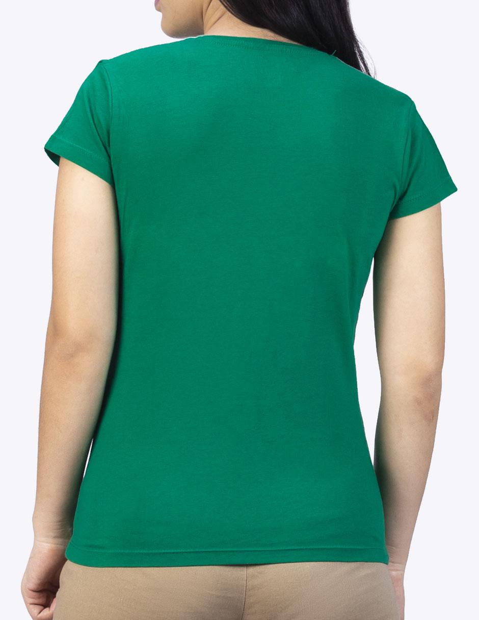 Playera manga corta cuello redondo para mujer 2
