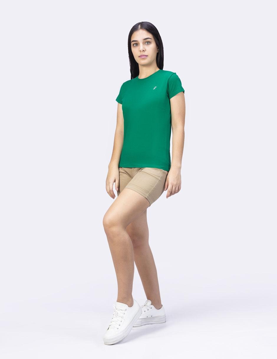 Playera manga corta cuello redondo para mujer 3