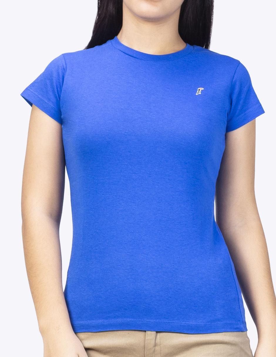 Playera manga corta cuello redondo para mujer