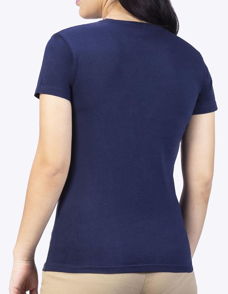 Playera manga corta cuello redondo mujer 2