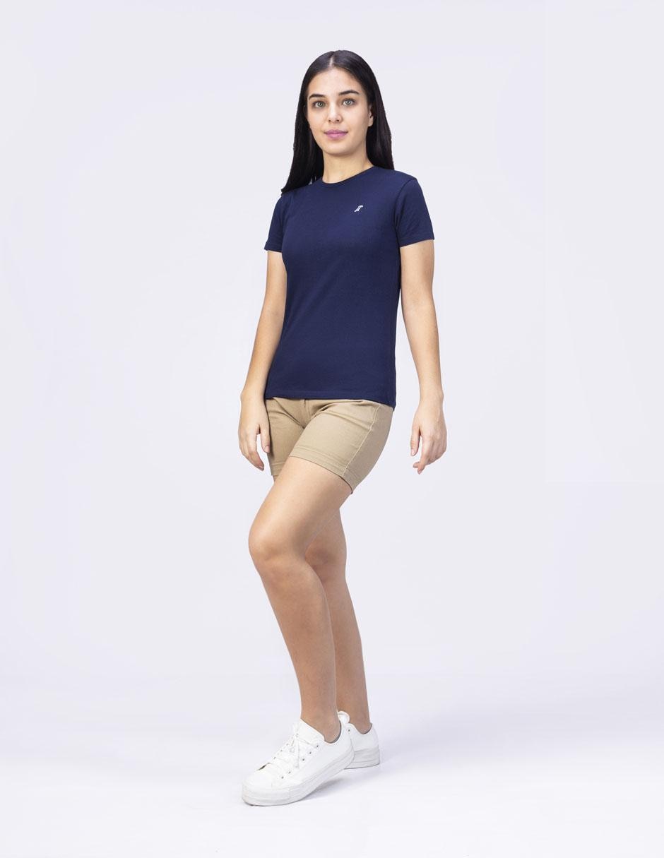 Playera manga corta cuello redondo mujer 3