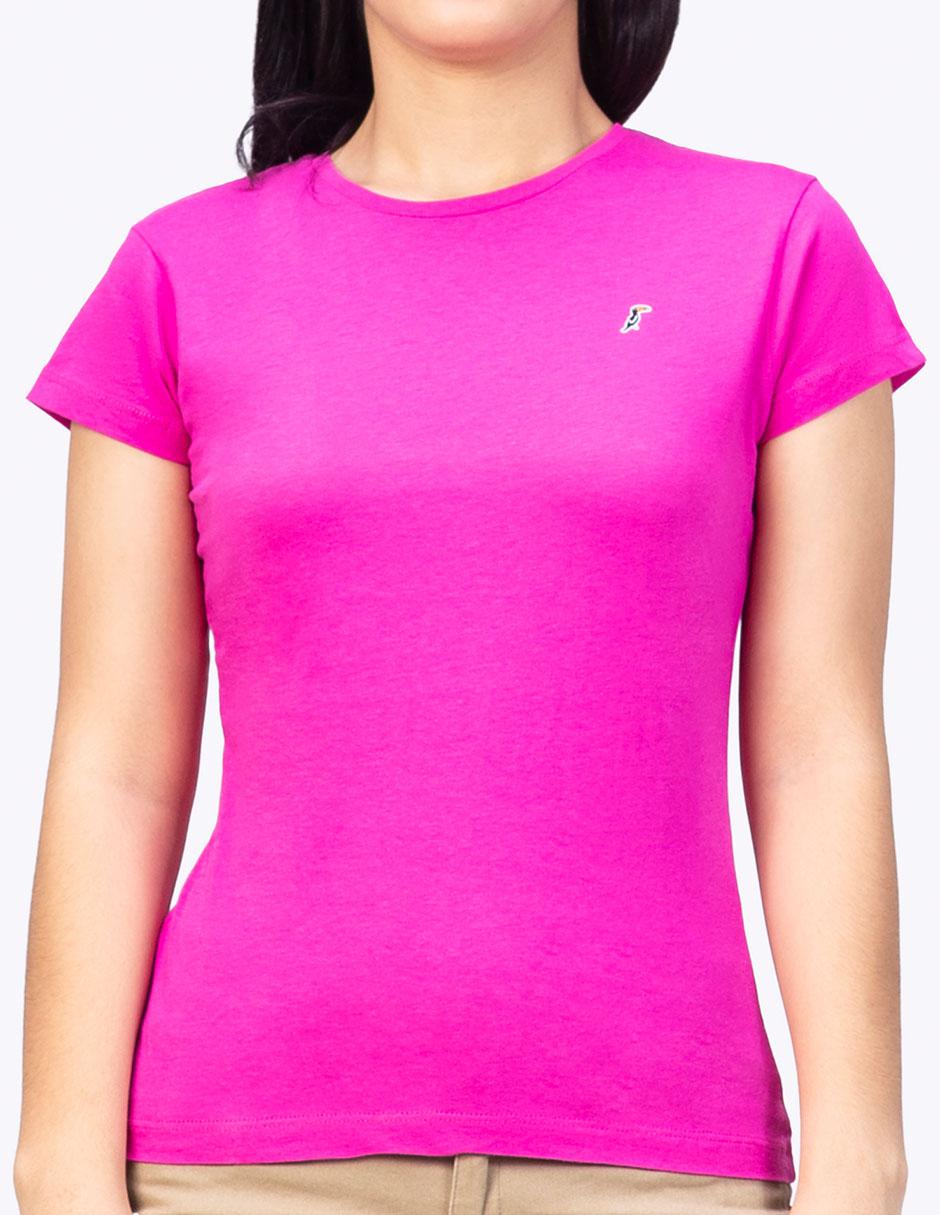 Playera manga corta cuello redondo para mujer Playera manga corta cuello redondo para mujer