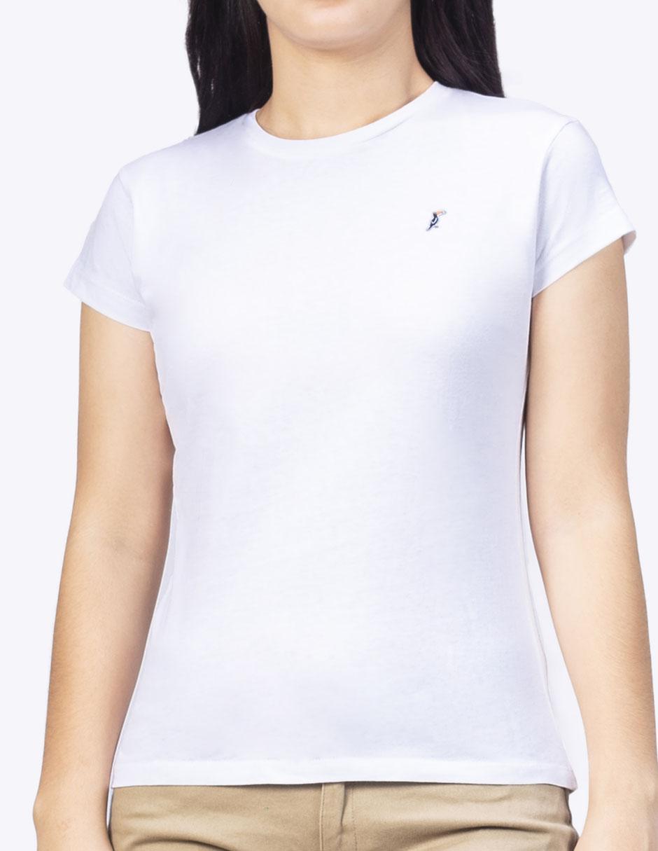 Playera manga corta cuello redondo para mujer Playera manga corta cuello redondo para mujer