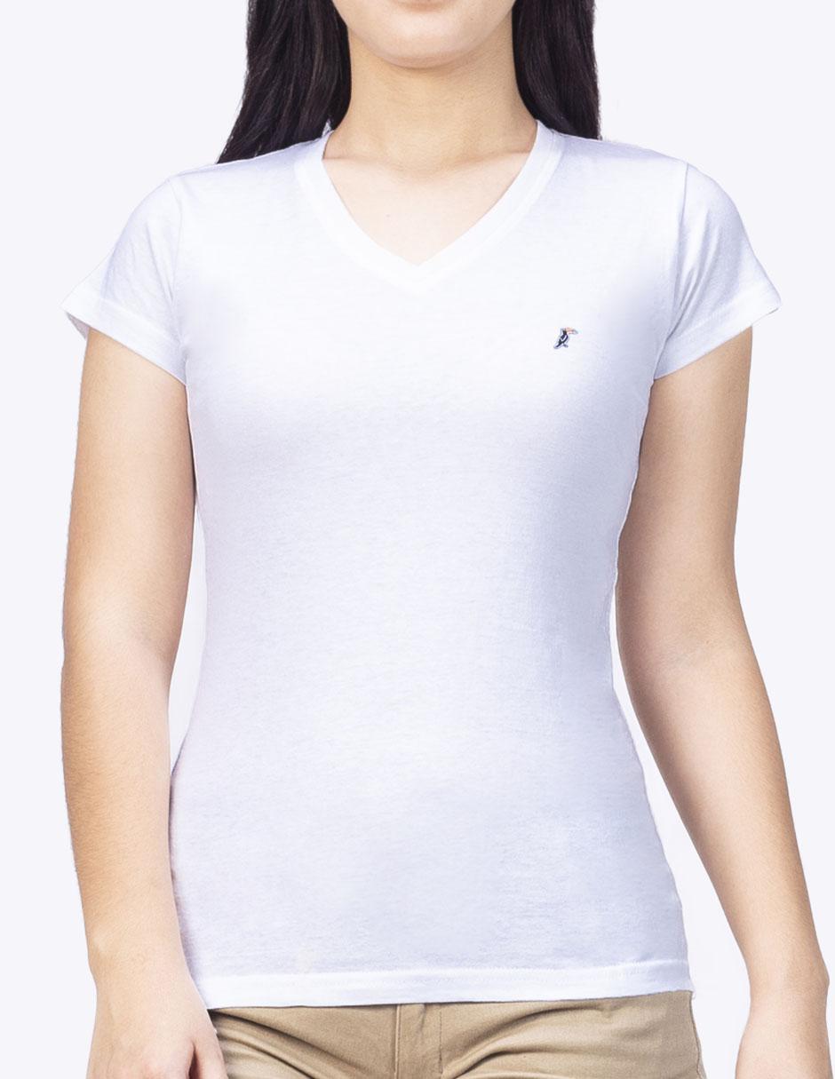 Playera manga corta cuello redondo para mujer Playera manga corta cuello redondo para mujer