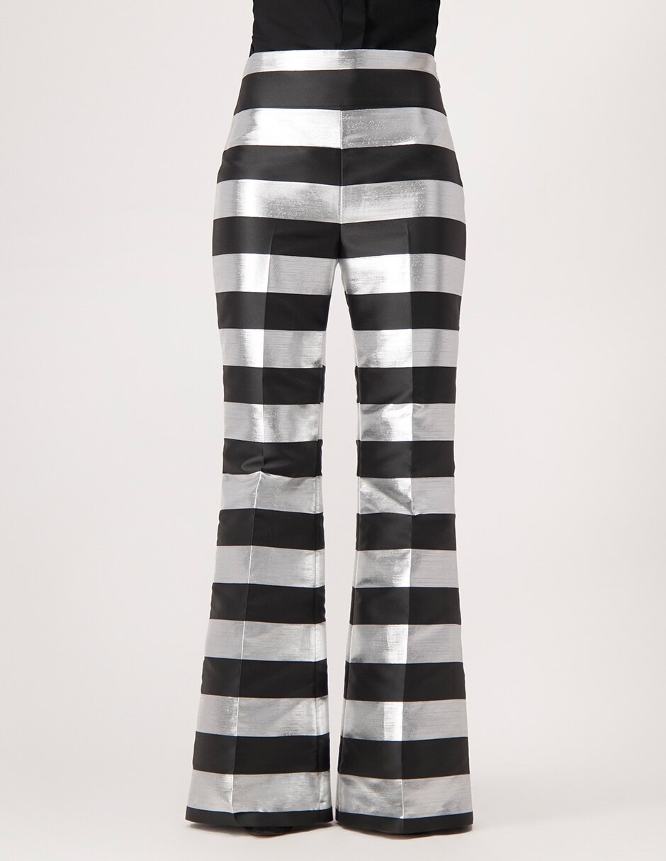 Pantalón Martha Debayle by Ivonne acampanado a rayas para mujer en Liverpool