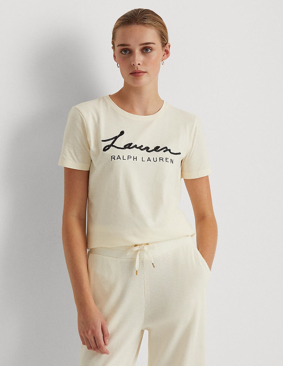 Playera Lauren Ralph Luaren cuello redondo estampada para mujer en Liverpool