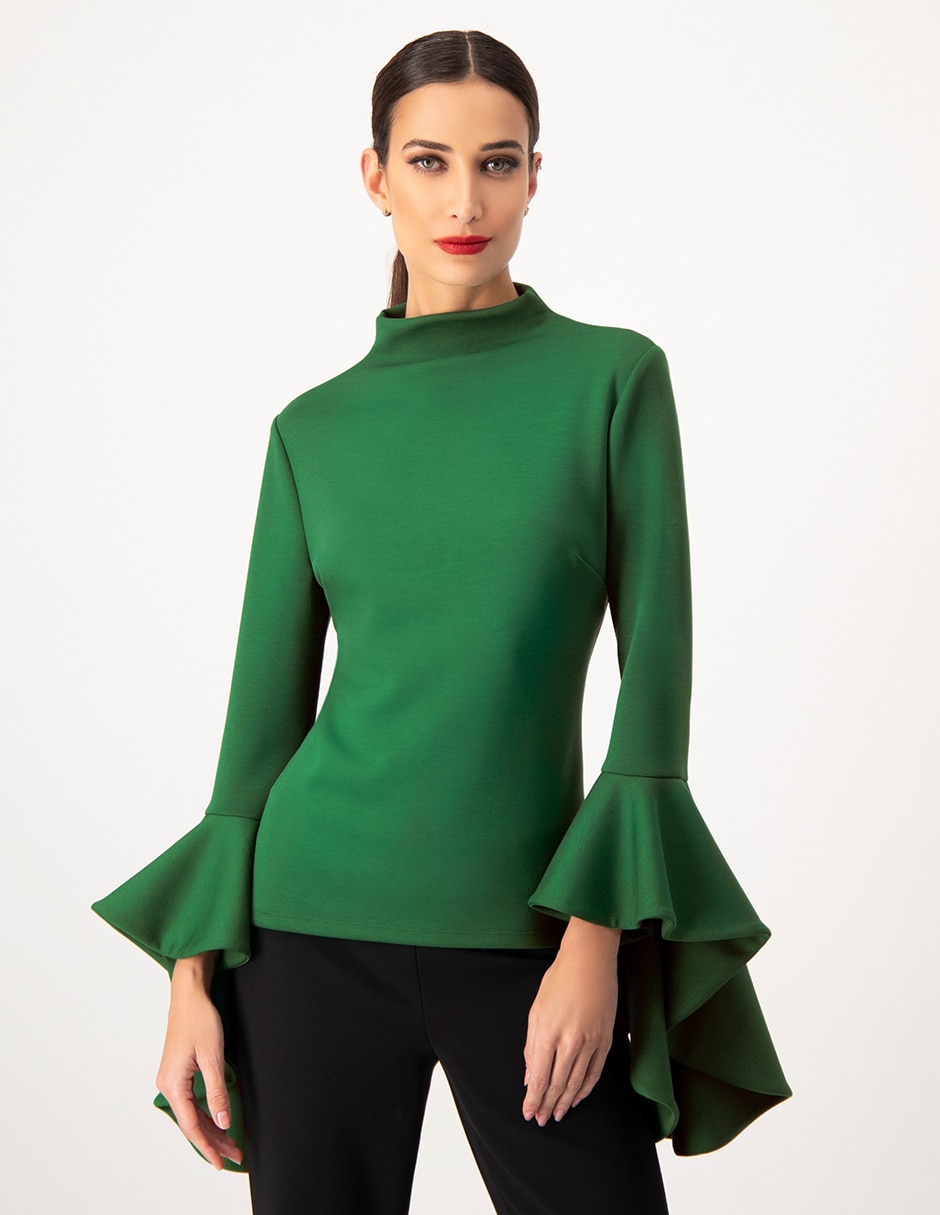 Blusa Martha Debayle by Ivonne manga larga en Liverpool