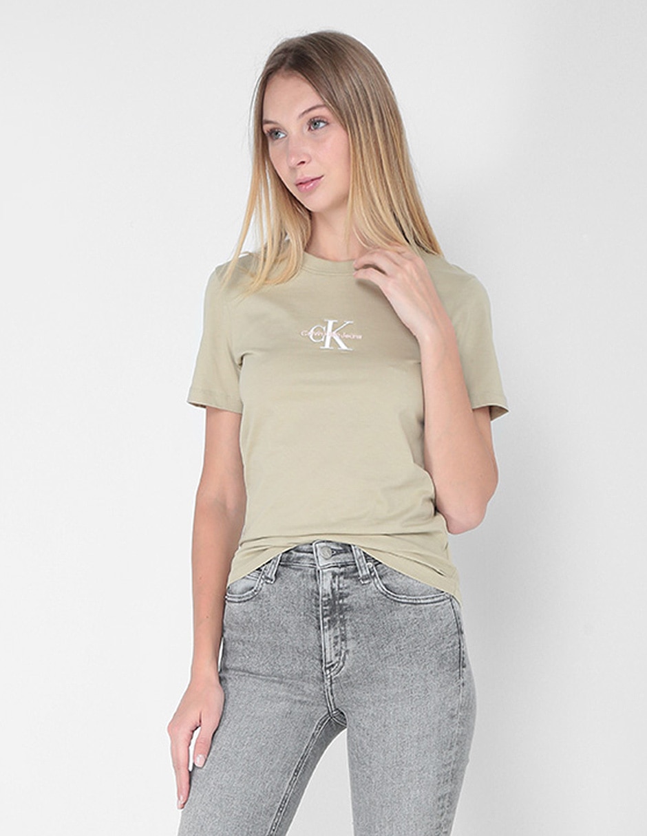 bancarrota software 鍔 Playera Calvin Klein Jeans cuello redondo para mujer | Liverpool.com.mx