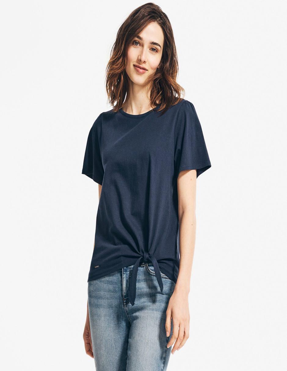 Playera manga corta Calvin Klein cuello redondo para mujer