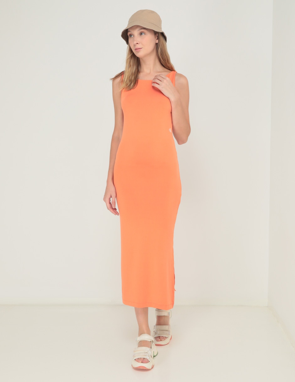 Vestido midi hot sale calvin klein