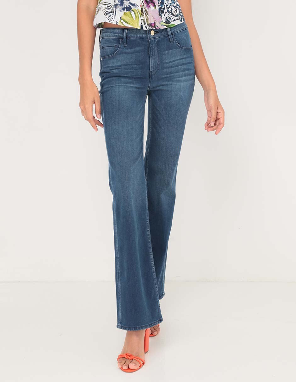 Jeans straight GUESS corte cintura para mujer Liverpool