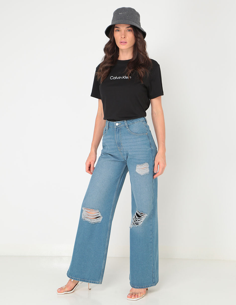 Playera manga corta cuello redondo para mujer 3