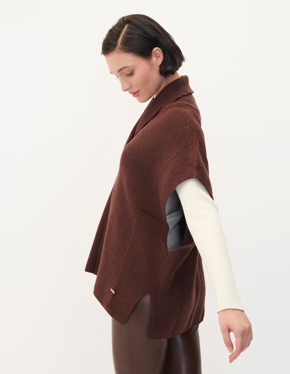 Capa Poncho Tejida Para Mujer Marca Vasarelli