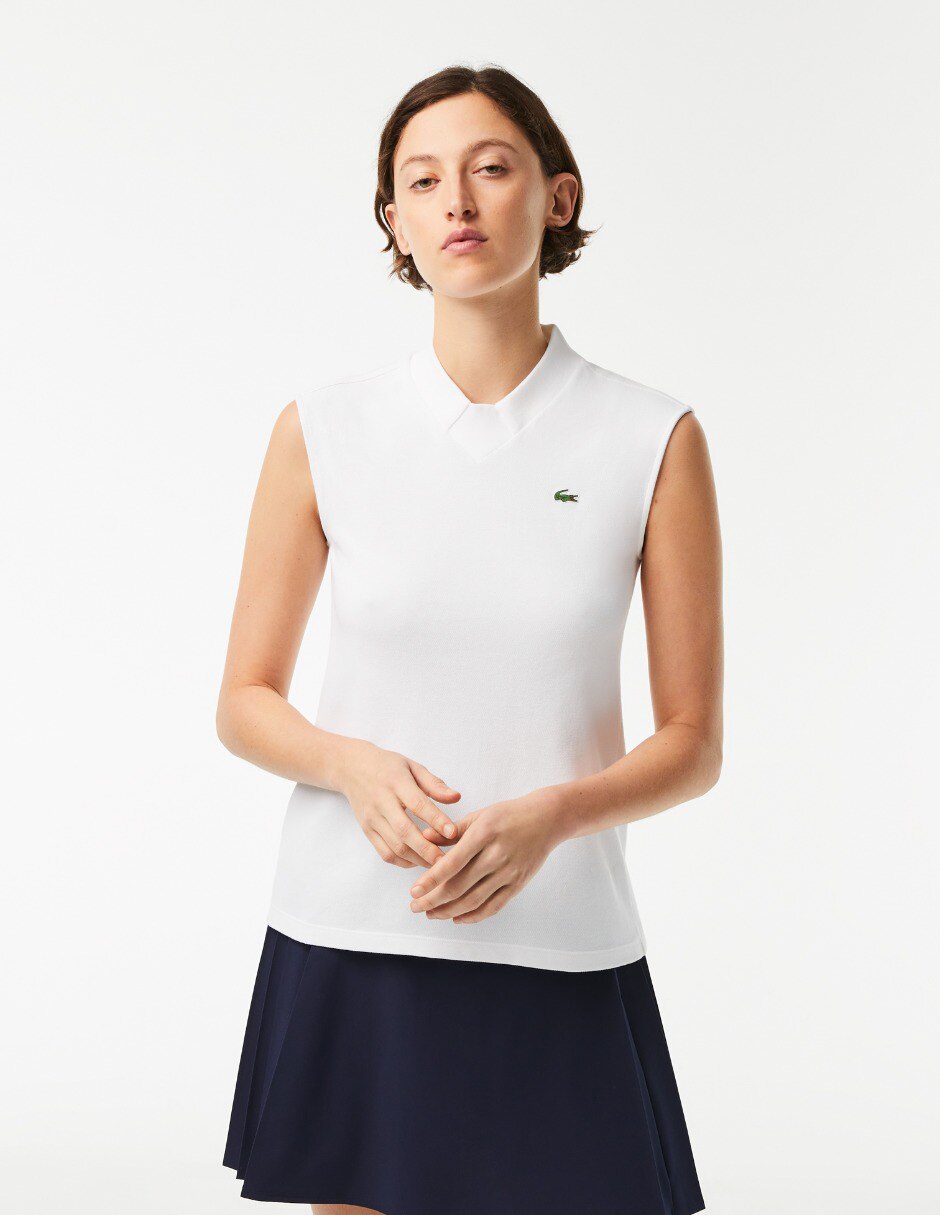 Playera tipo polo online lacoste mujer