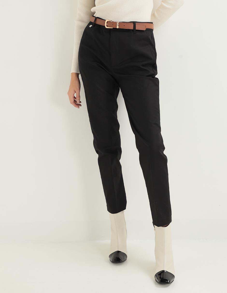 Pantalón capri slim para mujer