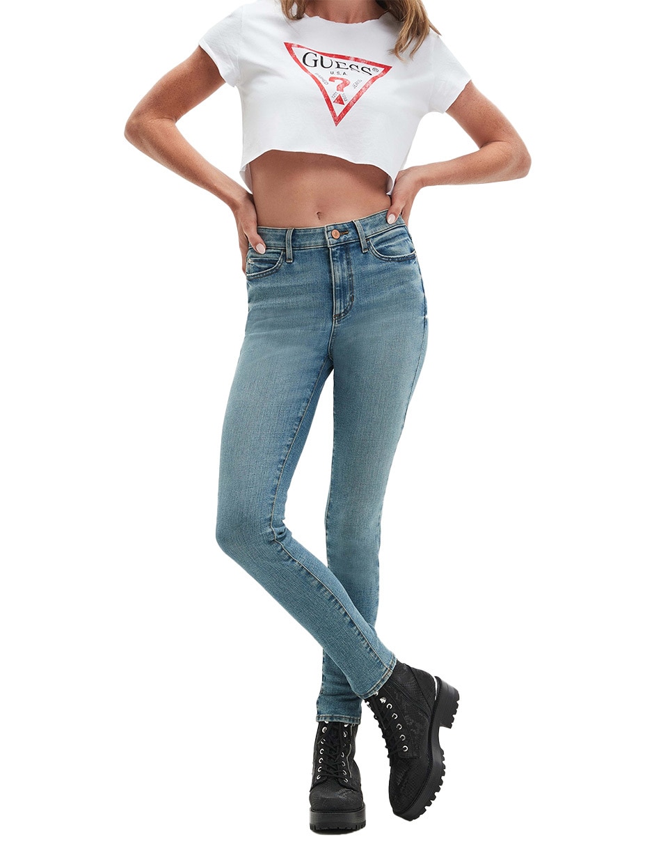 Jeans skinny 1981 SKINNY corte cintura para mujer 3