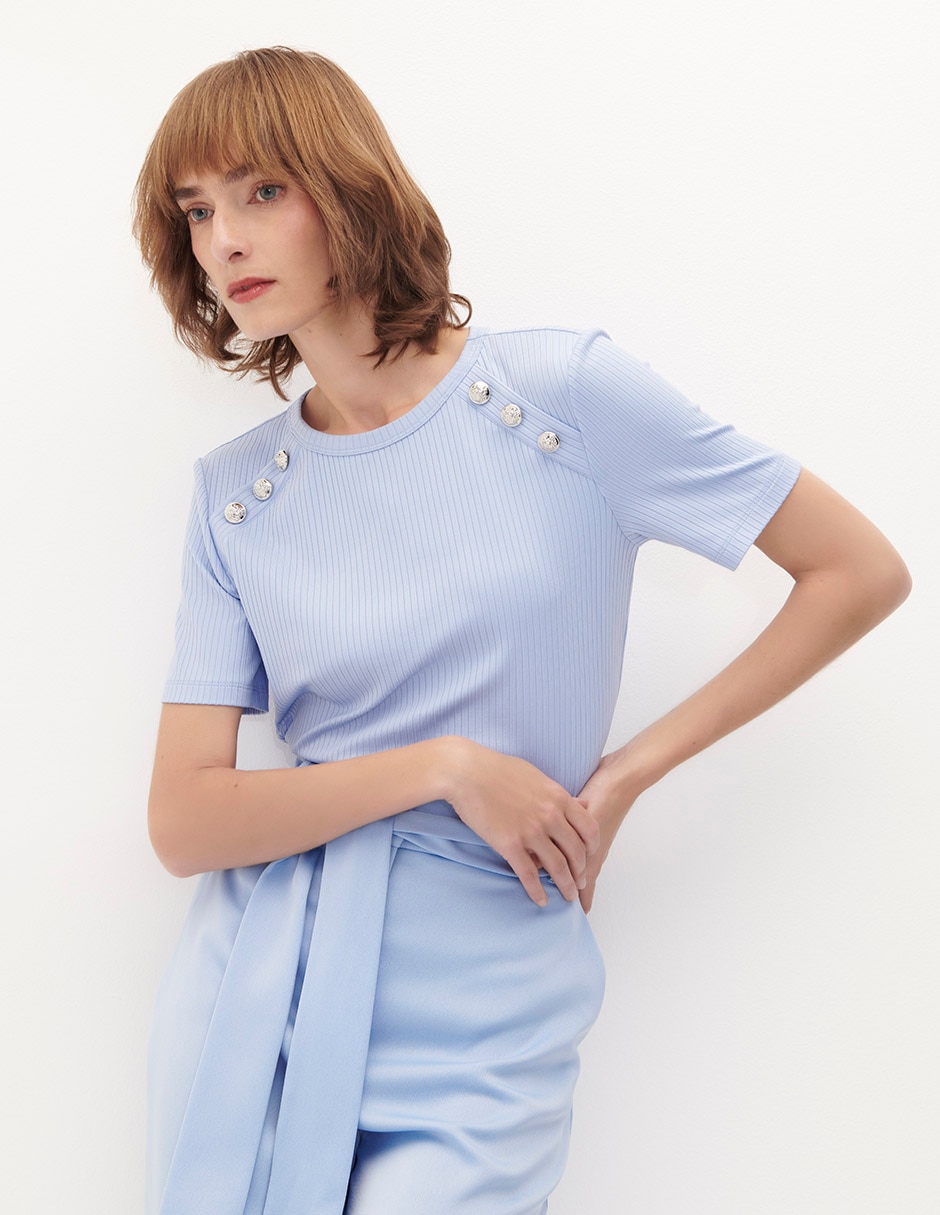 Blusa manga corta para mujer 2