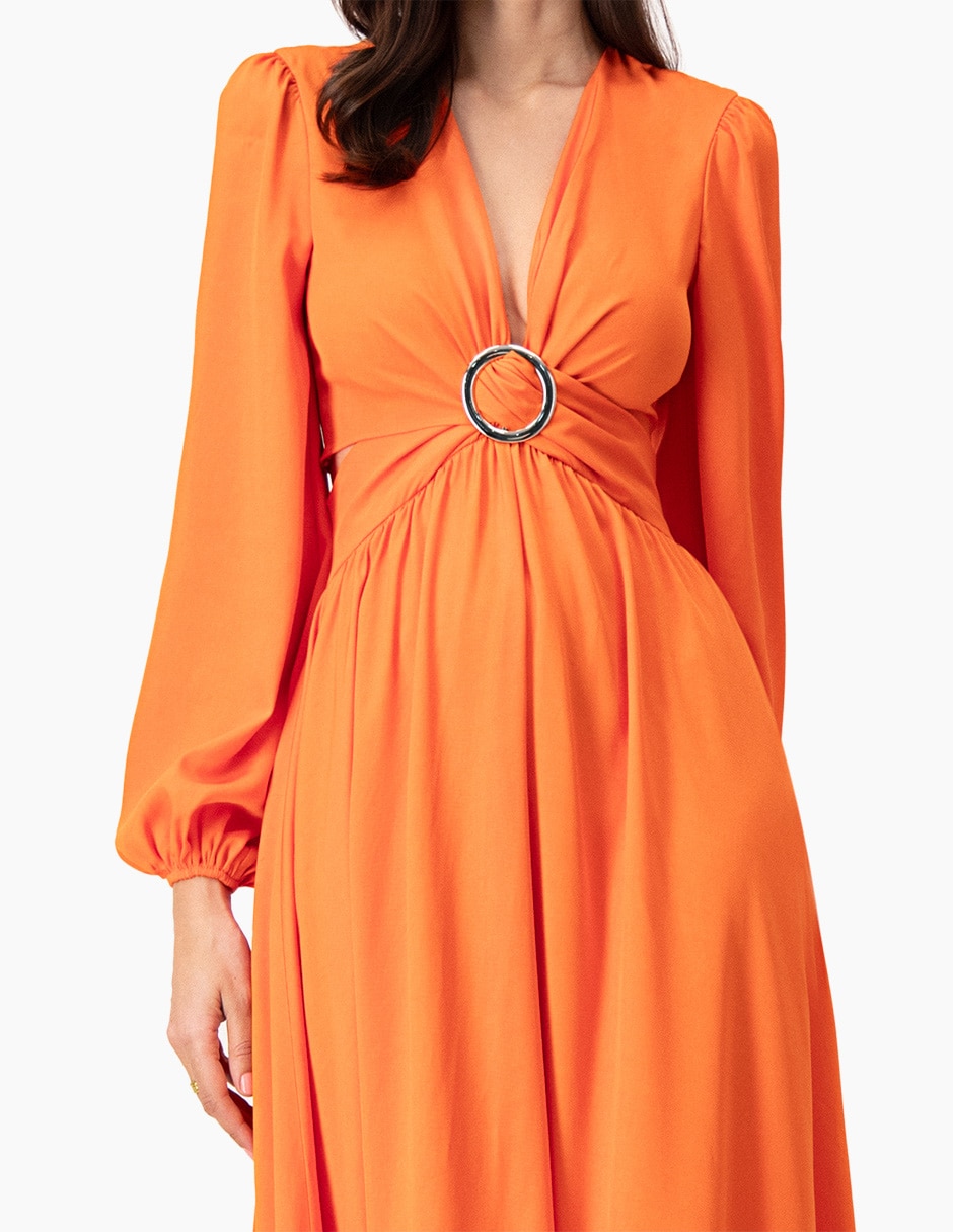 Ivonne - Vestido Naranja 80600777 - $1099 pesos.